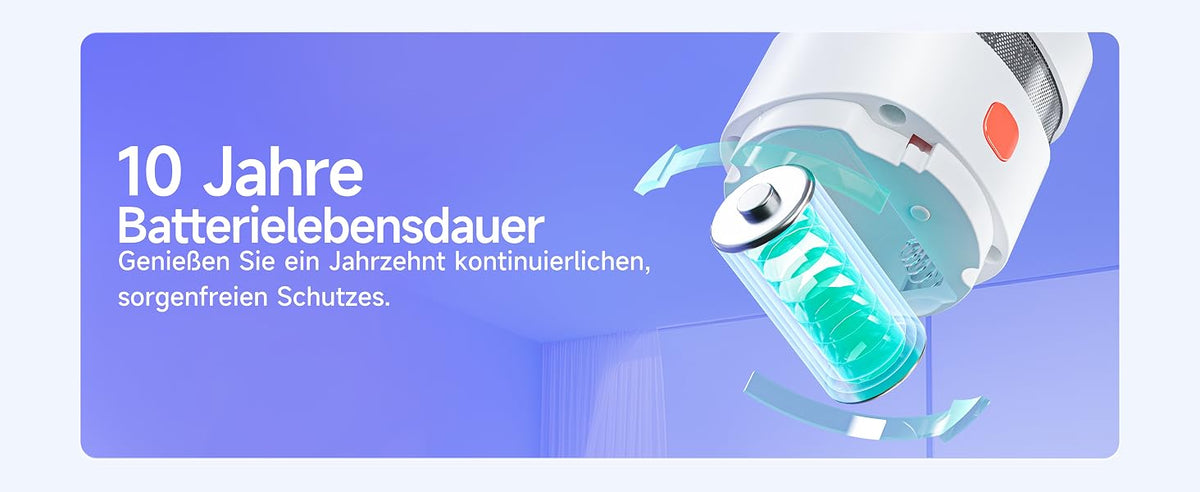 Heiman HS1SA Rauchmelder mit lautem 85dB Alarm, ein lauter, hoher Ton kann Sie sofort wecken, auch wenn Sie tief schlafen.