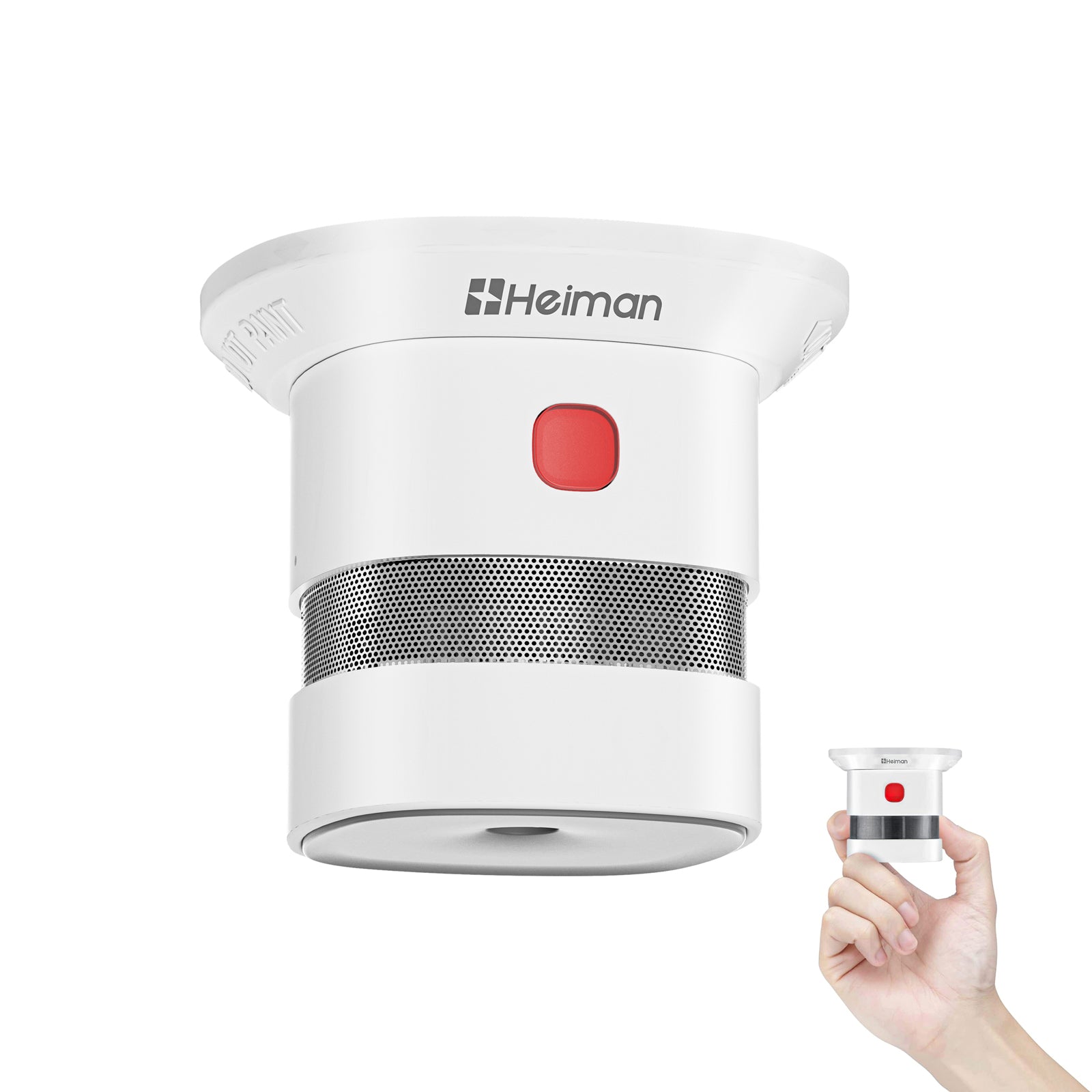 Heiman S1-R Smoke Detectors,Interconnected Smoke Aalrm Battery Operated, UL 2034 5th Certified, Wireless Small Mini Carbon Monoxide Alarm for Home Rental Apartment（副本）