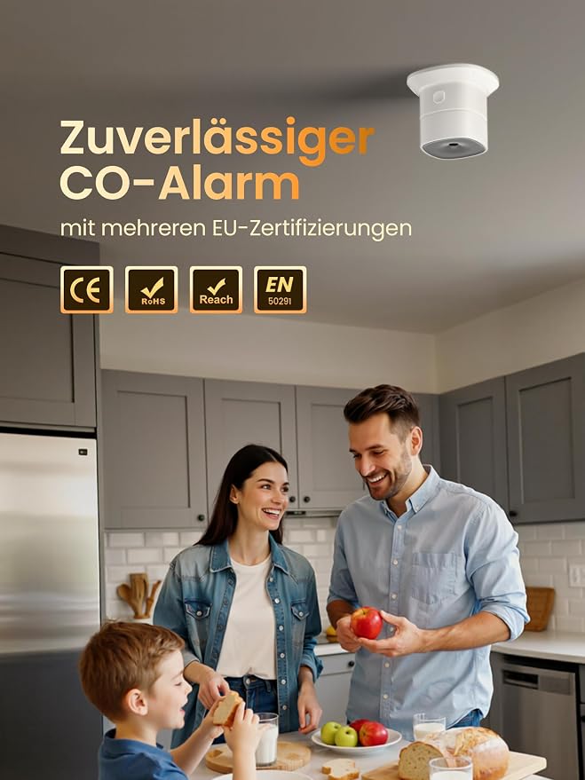 Heiman HS1CA Kohlenmonoxidmelder für zuverlässigen CO-Schutz zu Hause