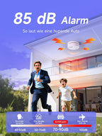 Heiman 626PHS Rauchmelder mit 85 dB Alarm, lauter Warnton, der Sie und Ihre Familie im Ernstfall sofort warnt.

