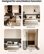 Heiman HS1SA-M Rauchmelder suitable for various scenes in your home, including kitchen, living room, bedroom, and hallway.


