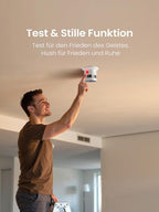 Heiman HS1SA-M Rauchmelder with test and silence function, easy to test and silence false alarms with a single button press.


