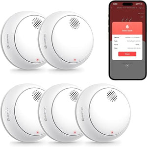 Heiman  WS2SA-1-TY WiFi Rauchmelder mit App und Austauschbarer Batterie