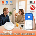 Heiman  WS2SA-1-TY WiFi Rauchmelder mit App und Austauschbarer Batterie