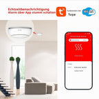 Heiman  WS2SA-1-TY WiFi Rauchmelder mit App und Austauschbarer Batterie