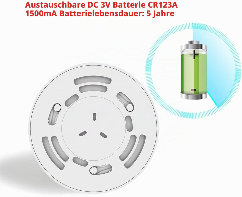 Heiman WS2SA-5 WiFi Smart Rauchmelder, 10 Jahre Fotoelektrischem Sensor