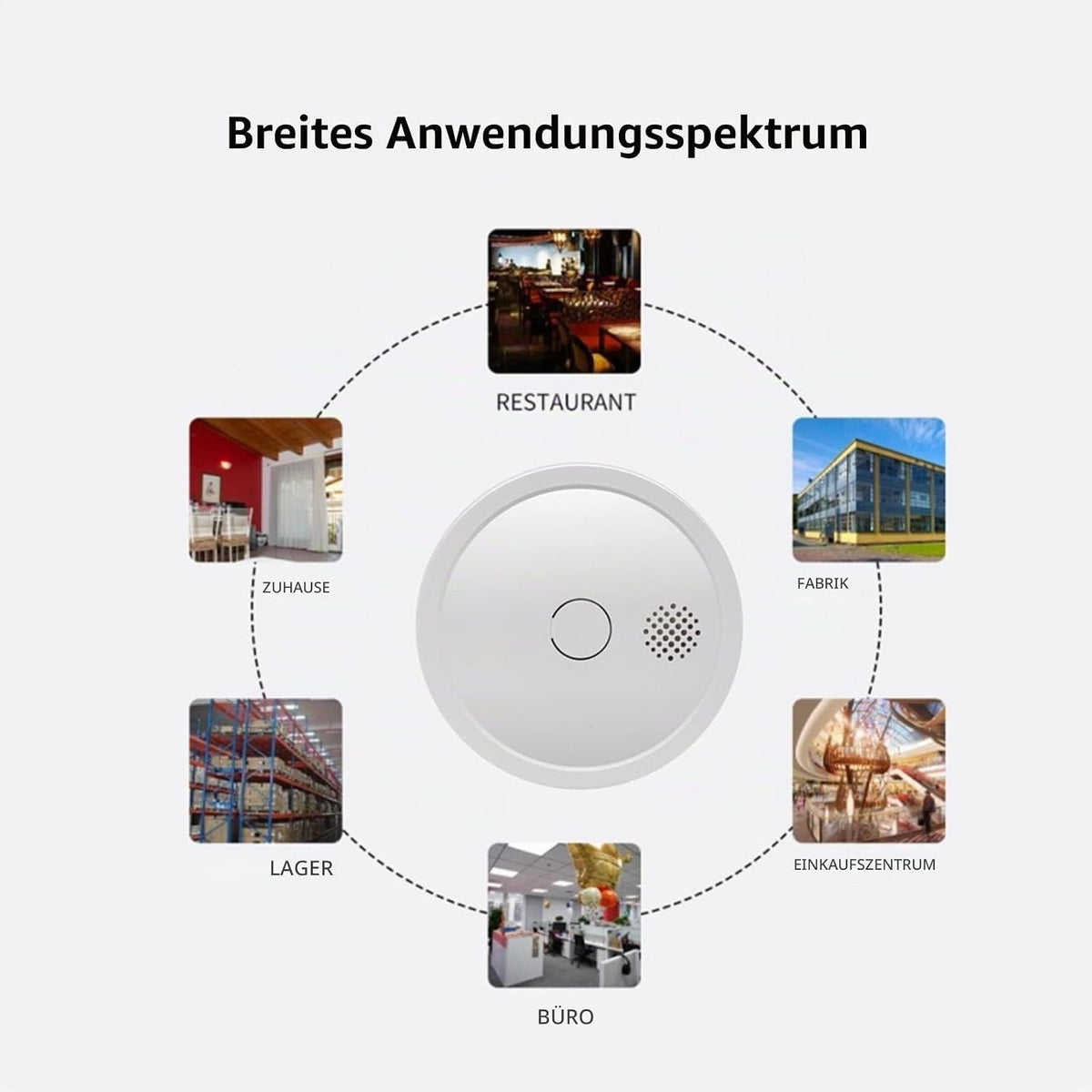 Heiman WS2SA-5 WiFi Smart Rauchmelder, 10 Jahre Fotoelektrischem Sensor